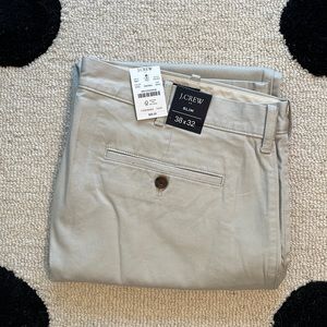 NWT J.Crew Factory Khaki Slim Flex Chino Pants 38x32